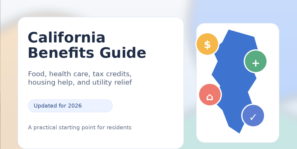 California Benefits Guide 2026: Food, Health Care, Housing, Utility Bills, and Tax Credits
