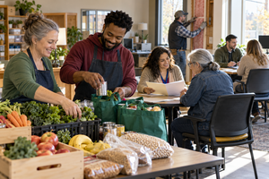 Iowa community resource center offering food, health, weatherization, housing and employment assistance.
