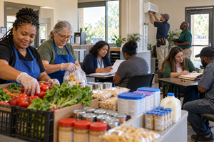 Louisiana community resource center providing food, health coverage, cooling assistance, and housing counseling.